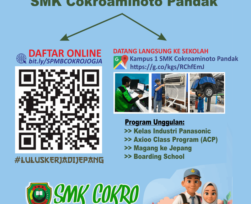 SPMB SMK Cokroaminoto Pandak
